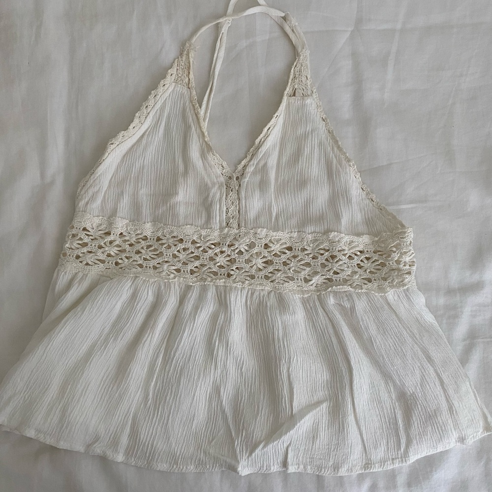Vintage white lace top